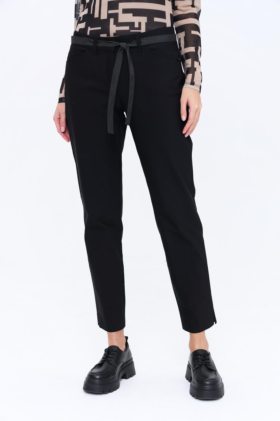 Брюки Ppep. с поясом чёрные