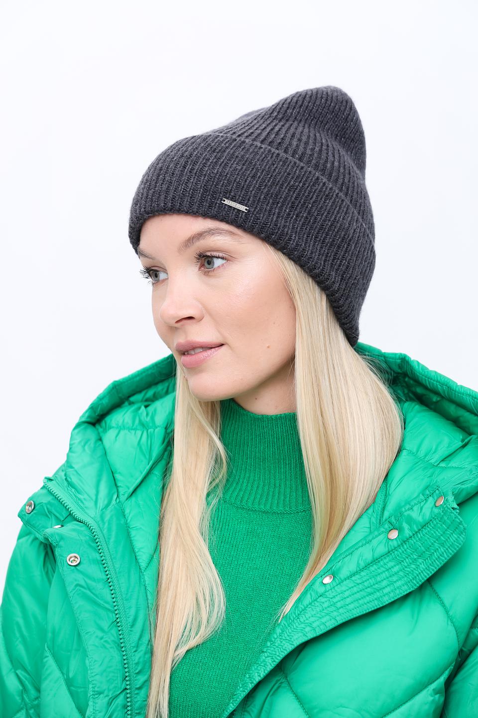 Шапка Marhatter вязаная серая