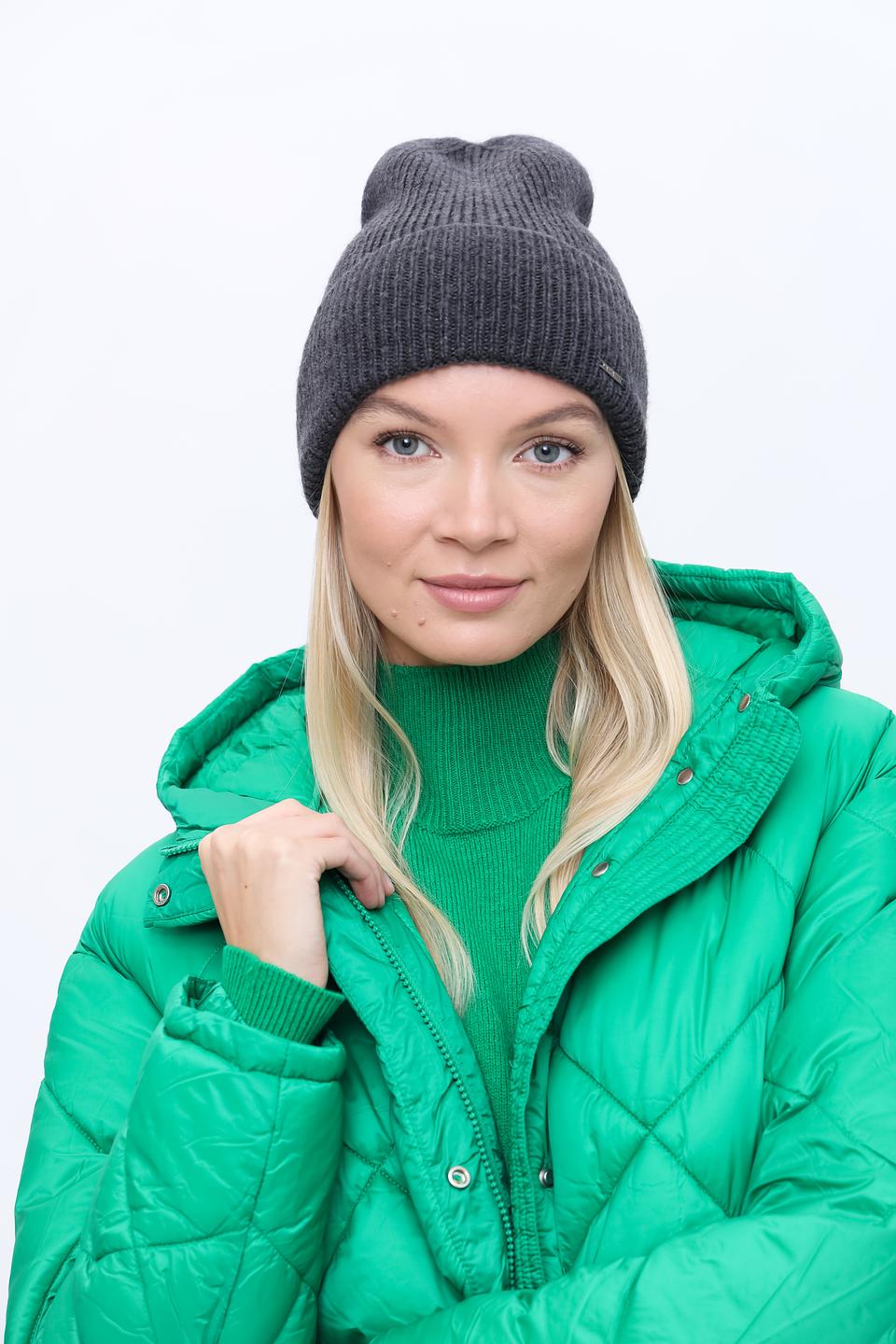 Шапка Marhatter вязаная серая