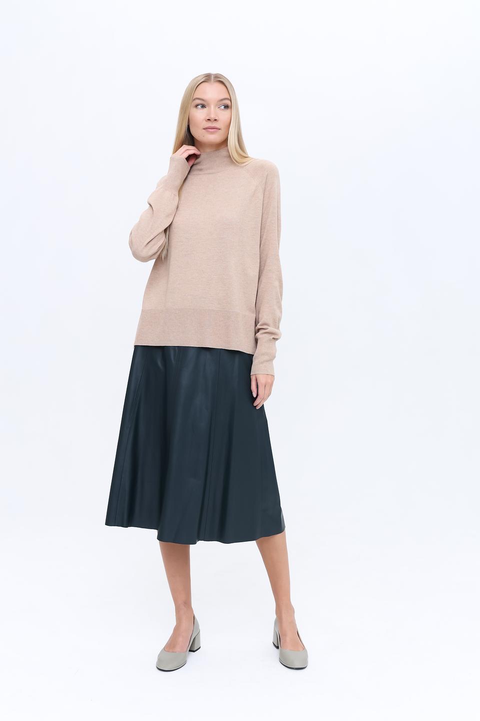 Пуловер Marc Aurel бежевый с горлом