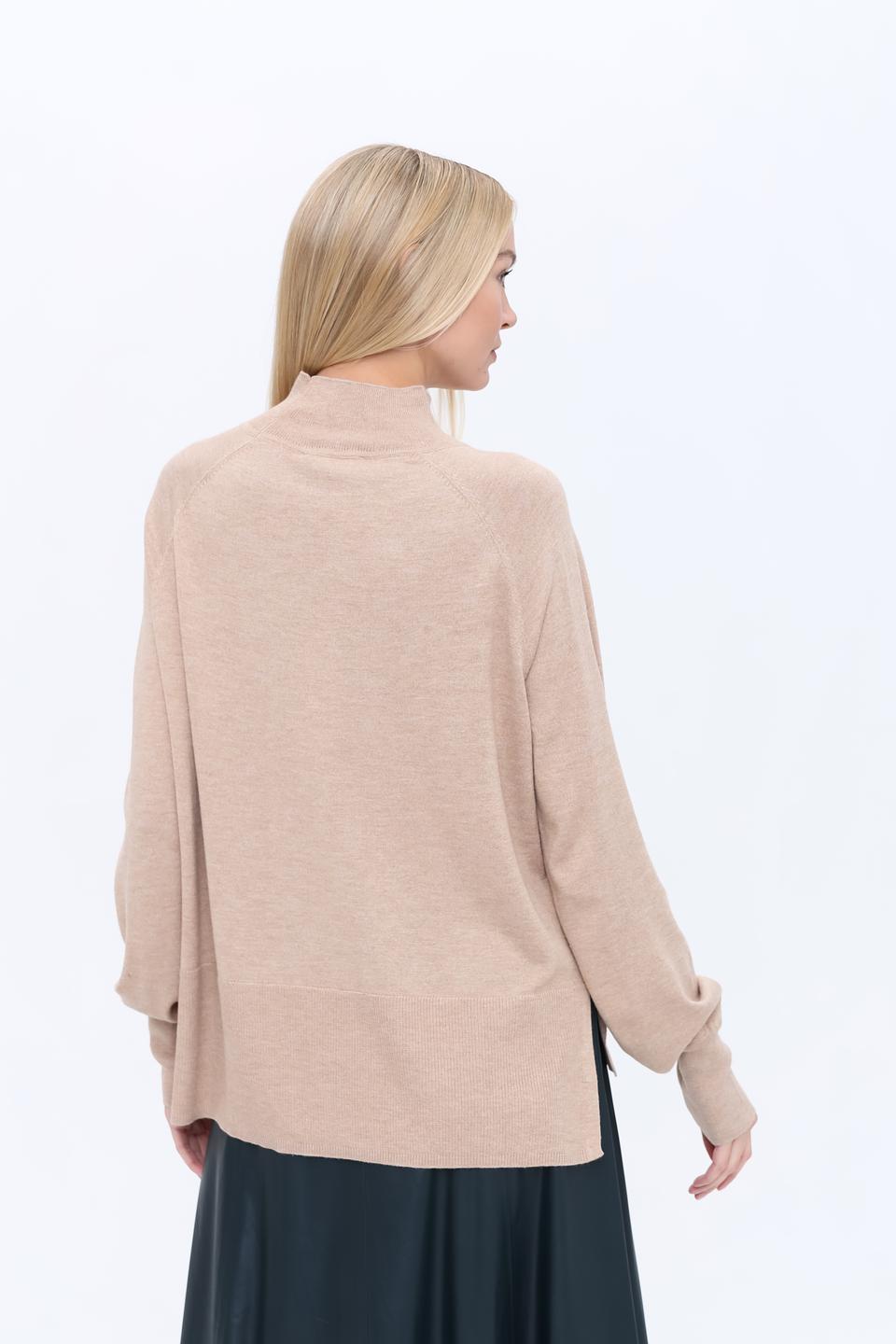 Пуловер Marc Aurel бежевый с горлом