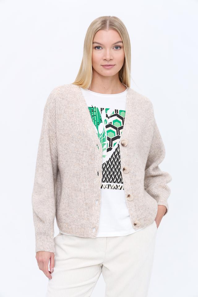 Кардиган Marc Aurel вязаный бежевый