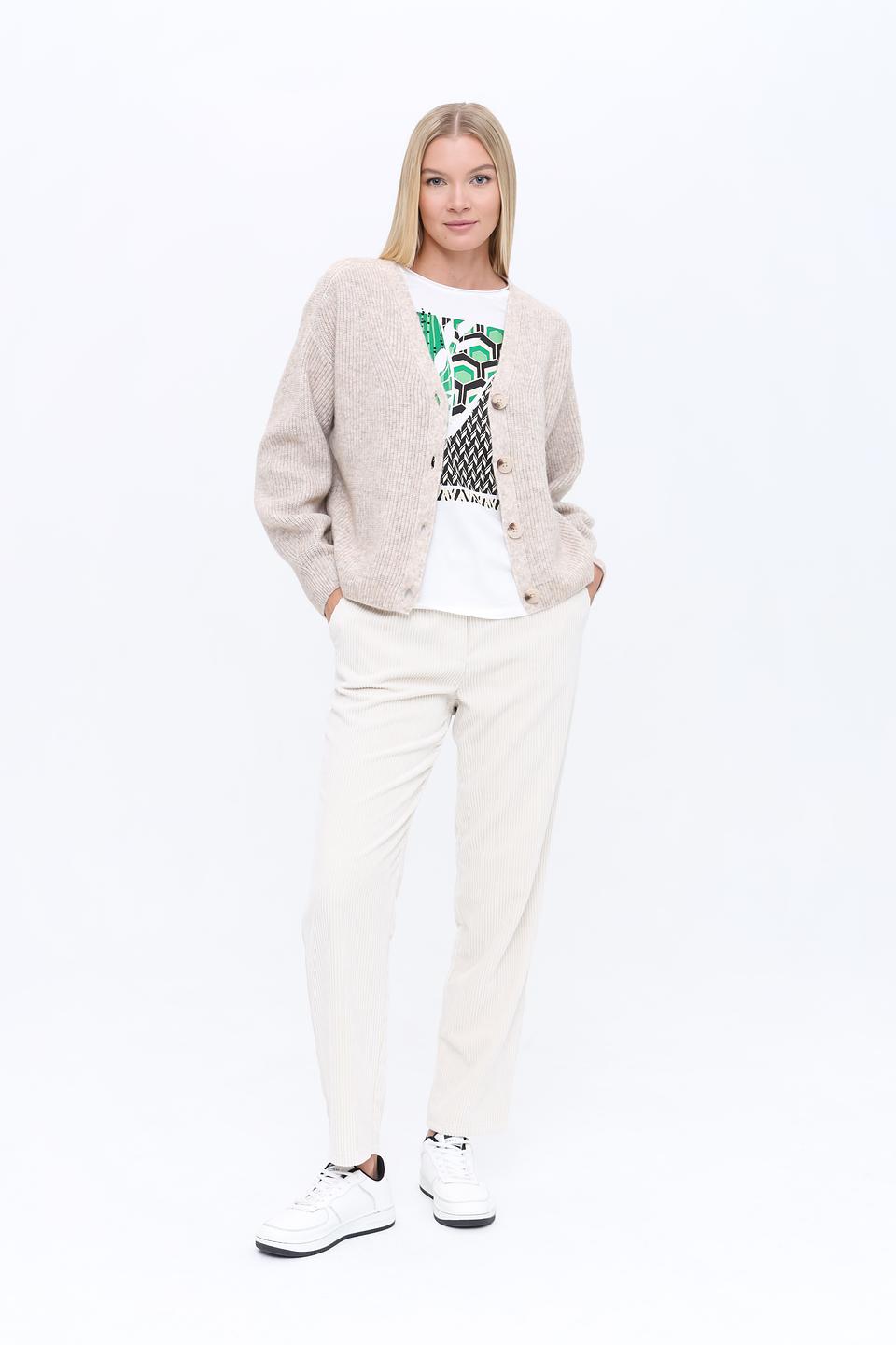 Кардиган Marc Aurel вязаный бежевый