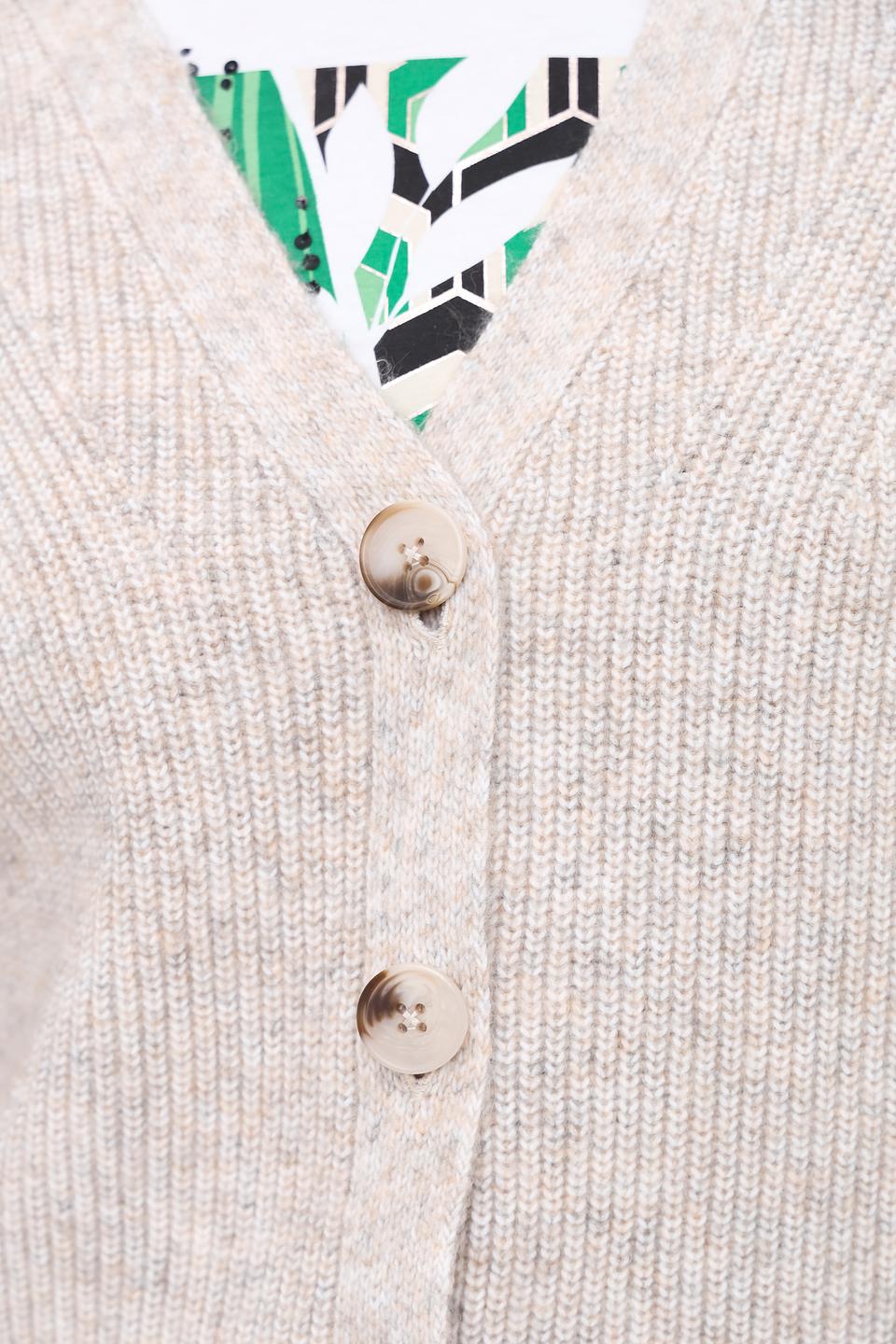 Кардиган Marc Aurel вязаный бежевый