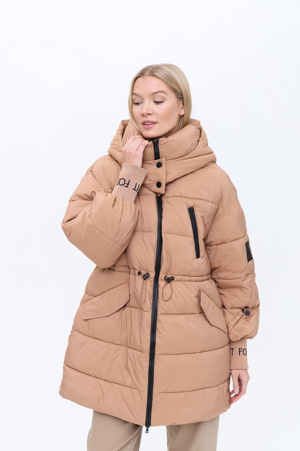 Куртка Marc Aurel стеганая бежевая