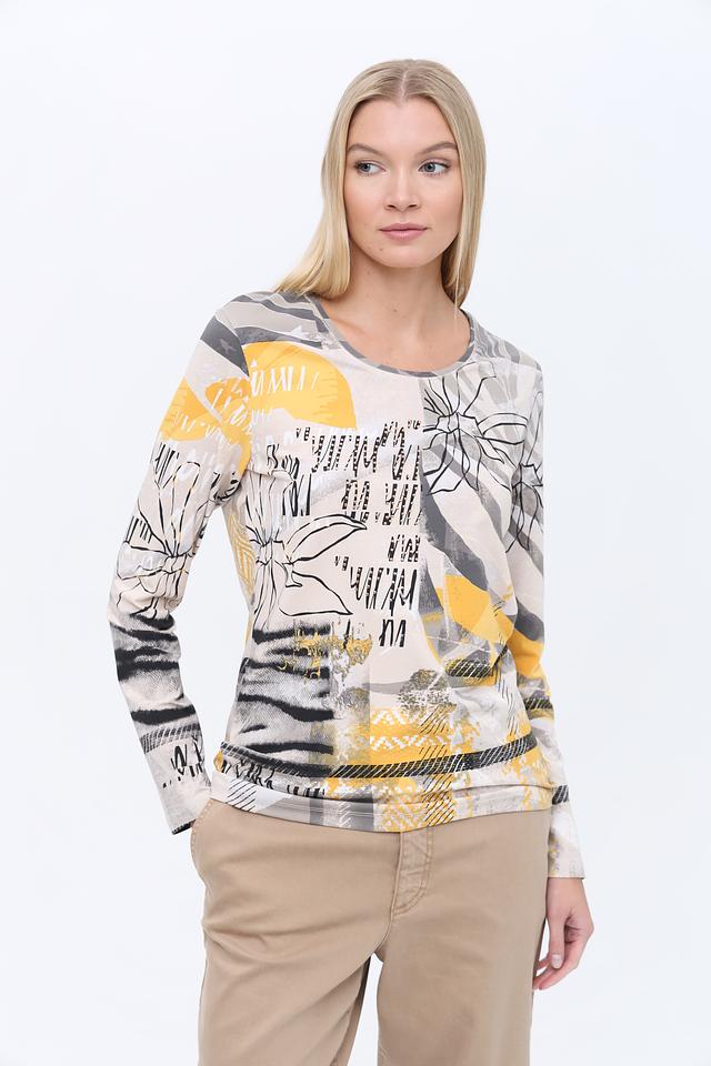 Лонгслив Olsen с принтом