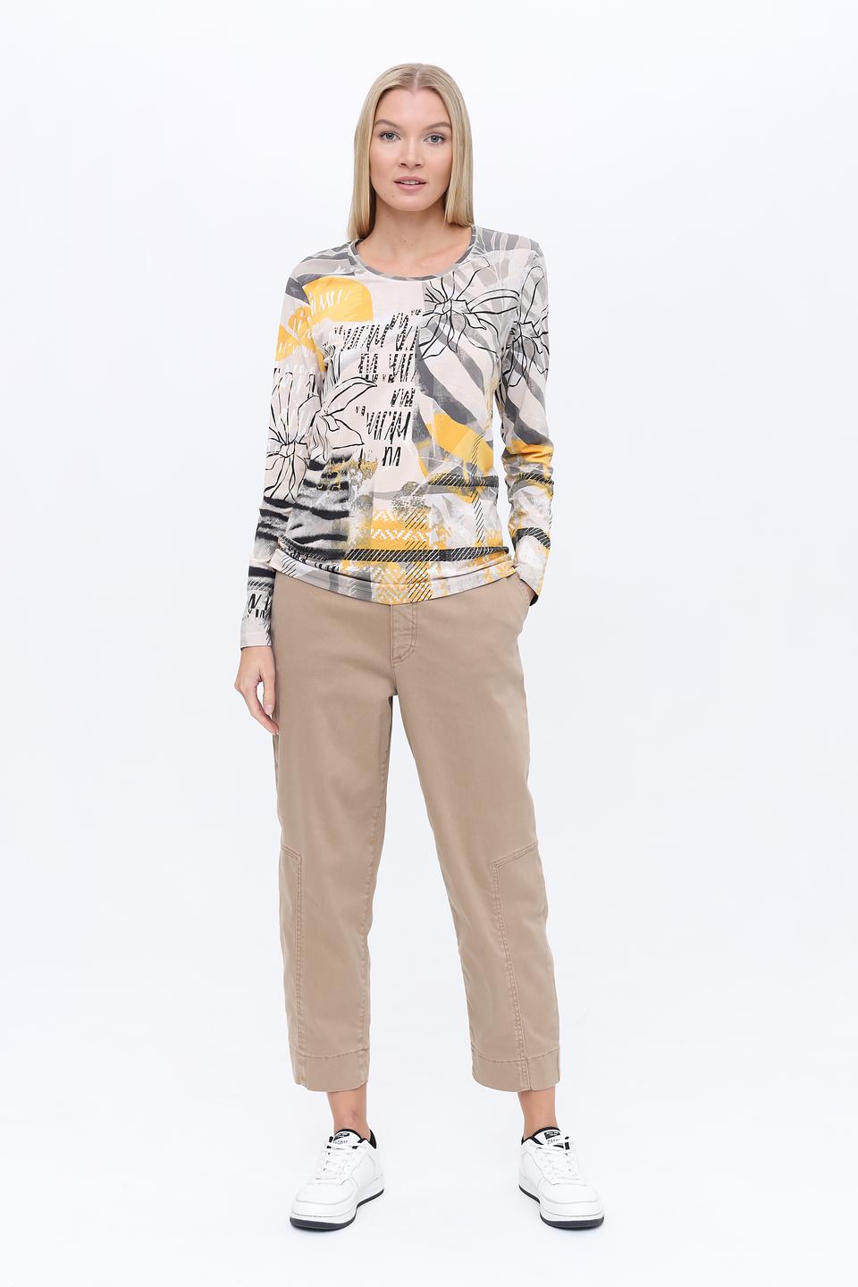 Лонгслив Olsen с принтом