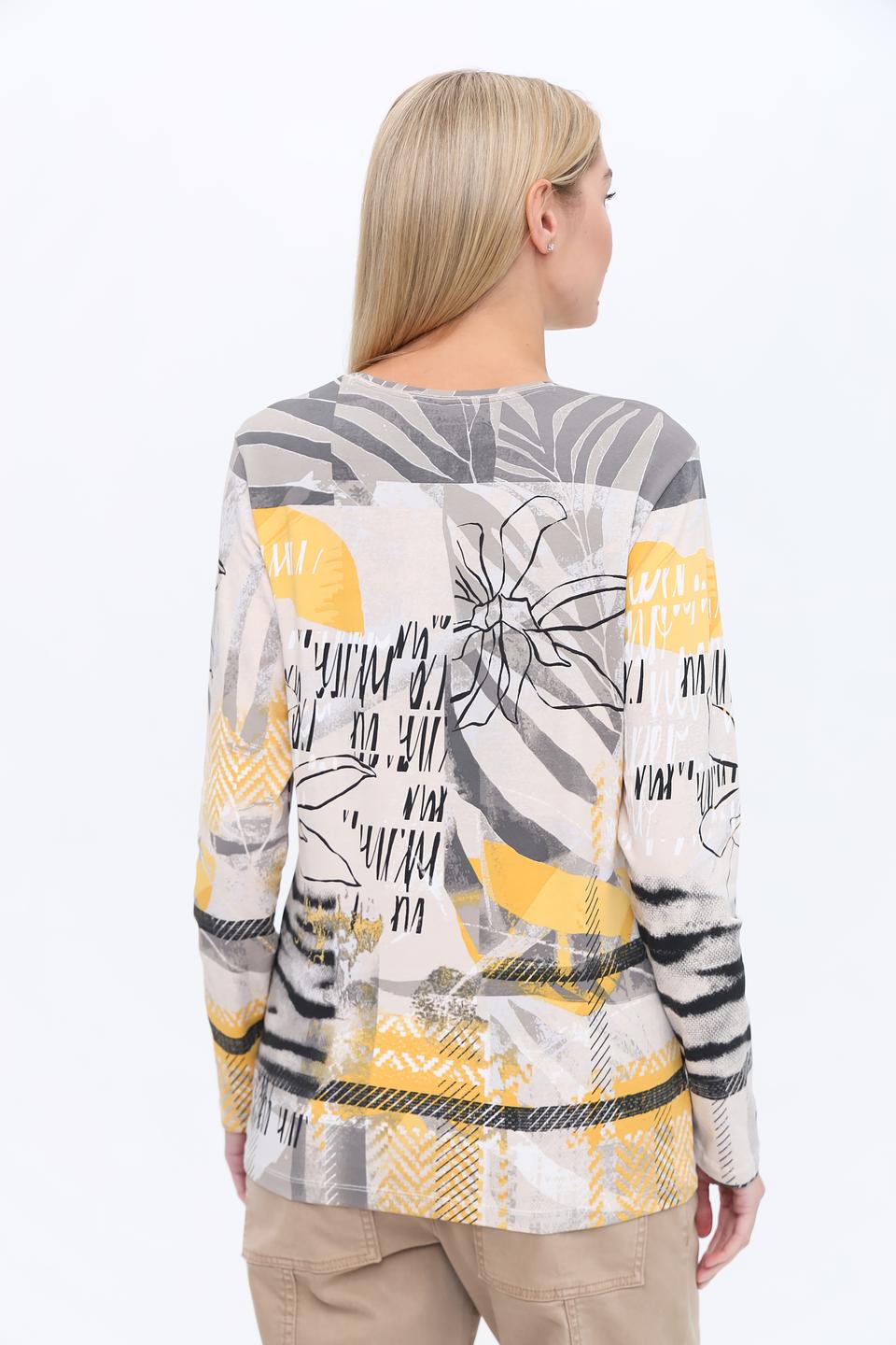 Лонгслив Olsen с принтом