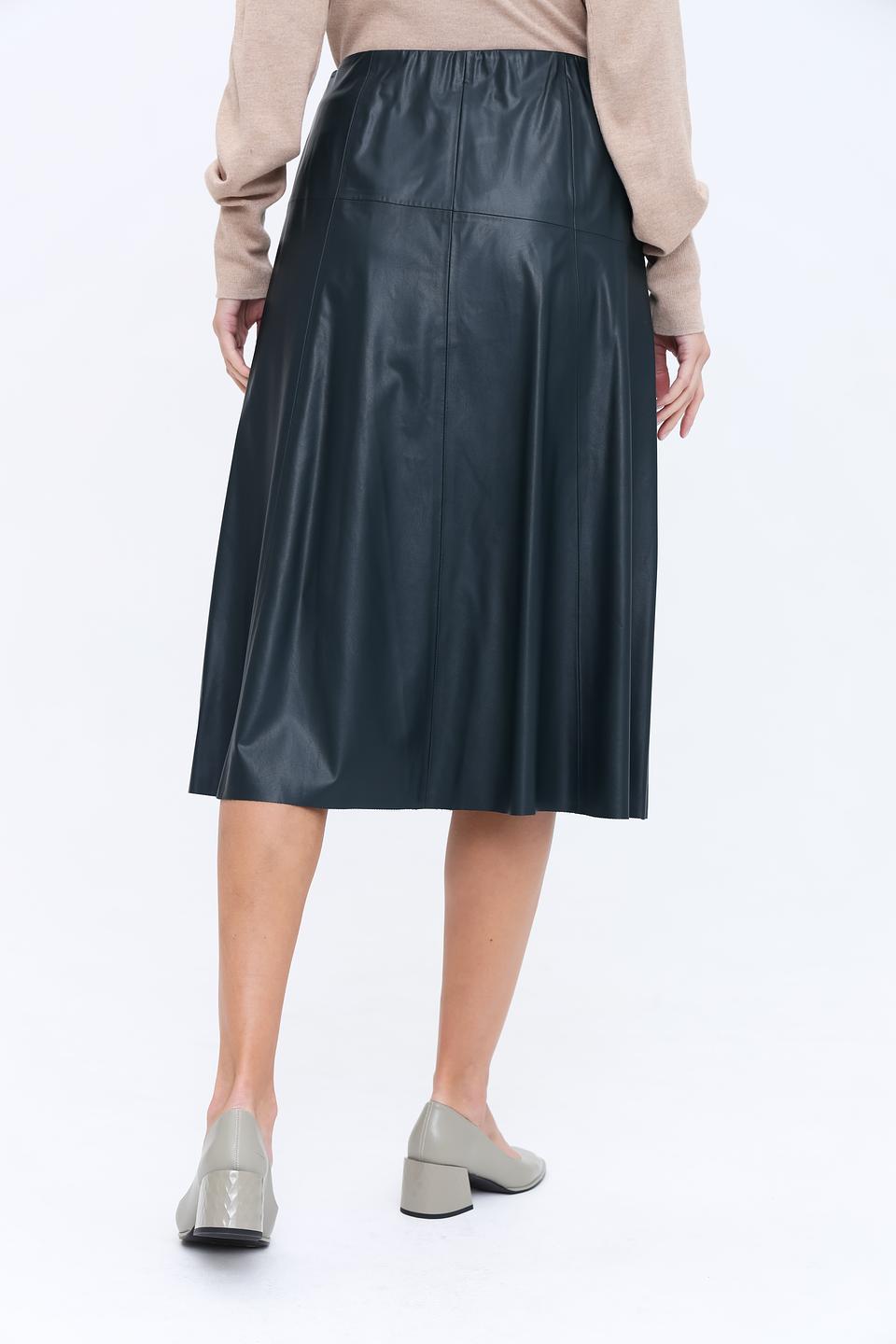 Юбка Gerry Weber эко-кожа тёмно-зелёная