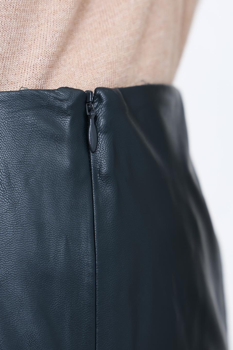 Юбка Gerry Weber эко-кожа тёмно-зелёная