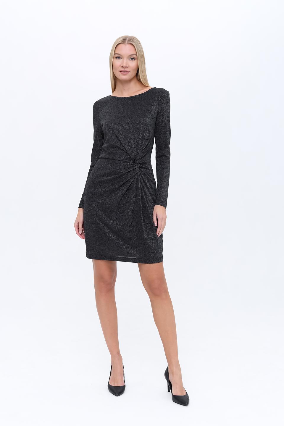 Платье Oui с запахом чёрное