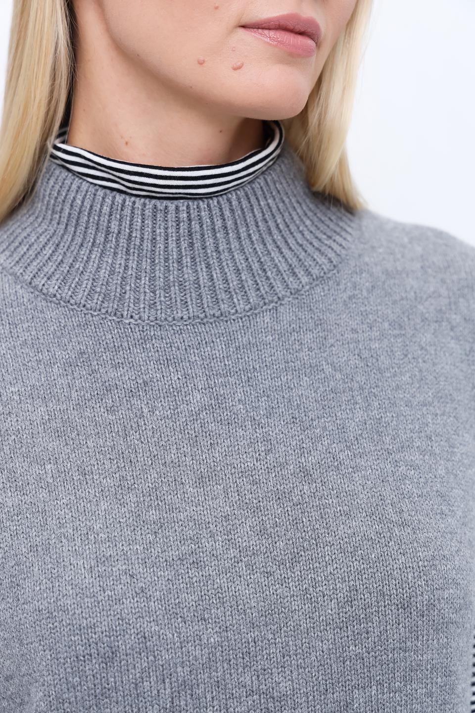 Жилет Oui вязаный серый