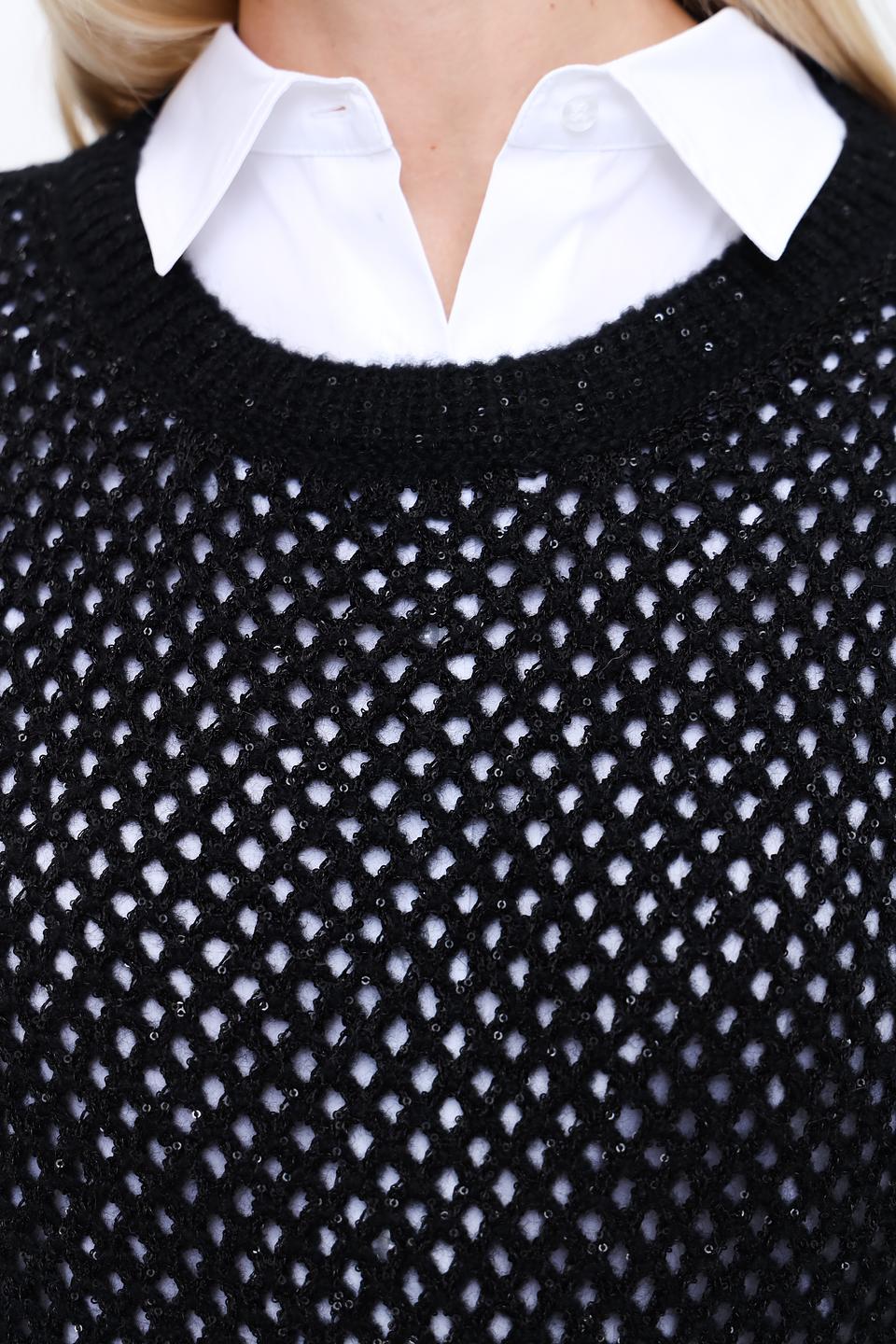 Жилет Marc Cain чёрный ажурный