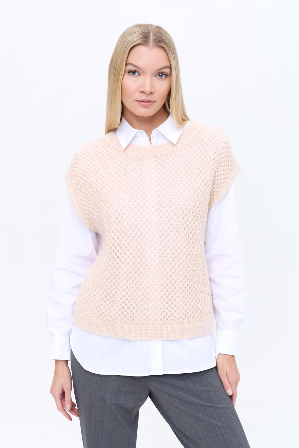 Жилет Marc Cain вязаный персиковый