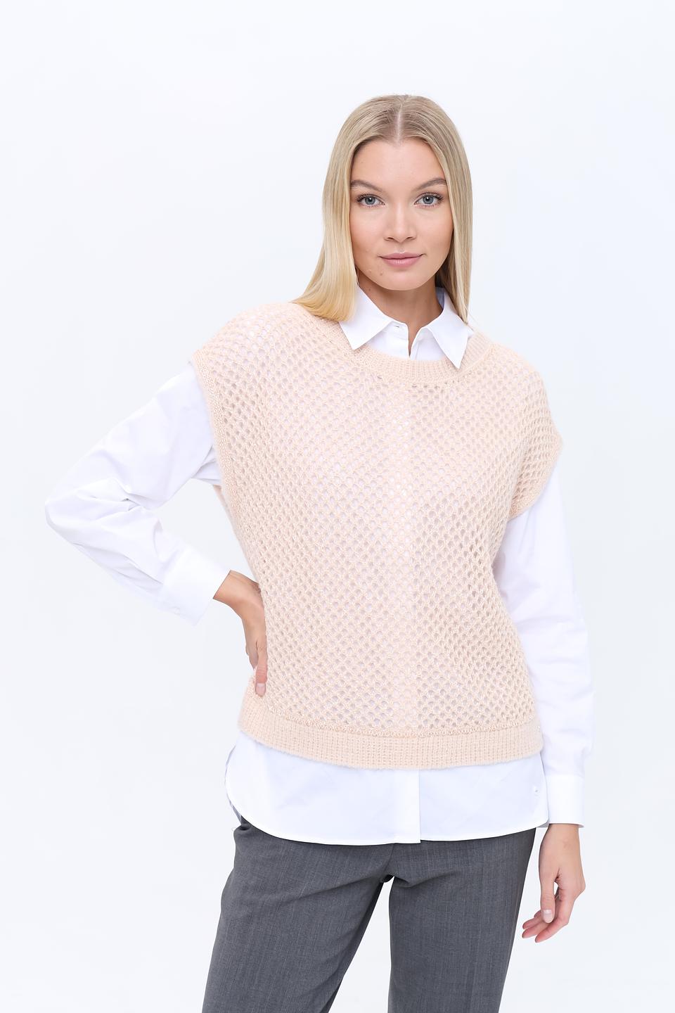 Жилет Marc Cain вязаный персиковый