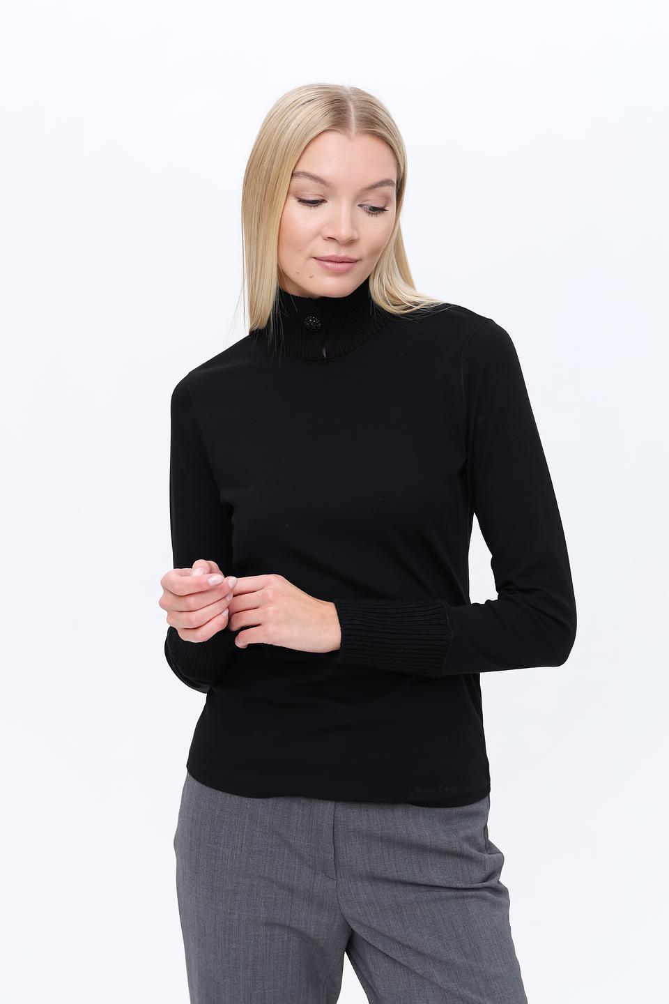 Пуловер Marc Cain чёрный с горлом