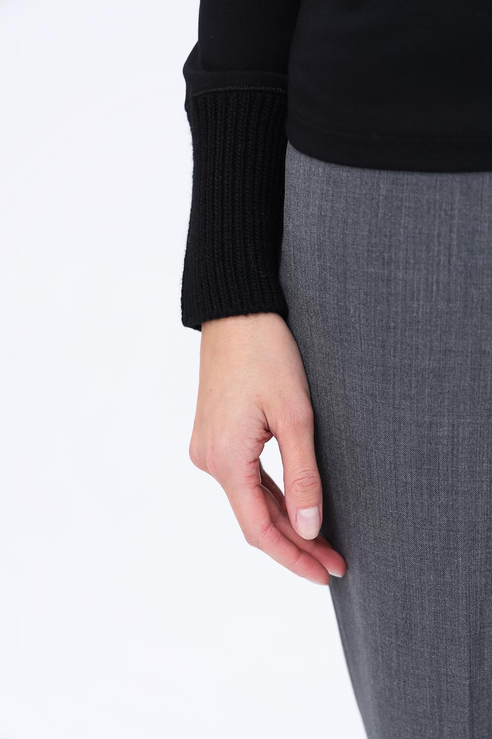 Пуловер Marc Cain чёрный с горлом