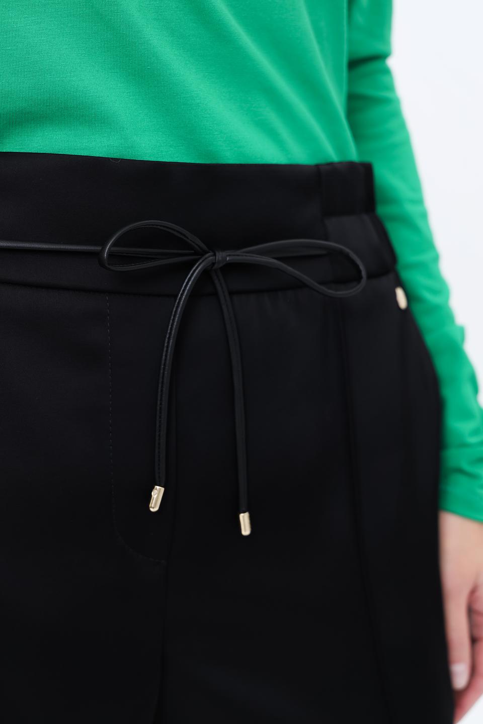 Брюки Marc Cain с завязками чёрные