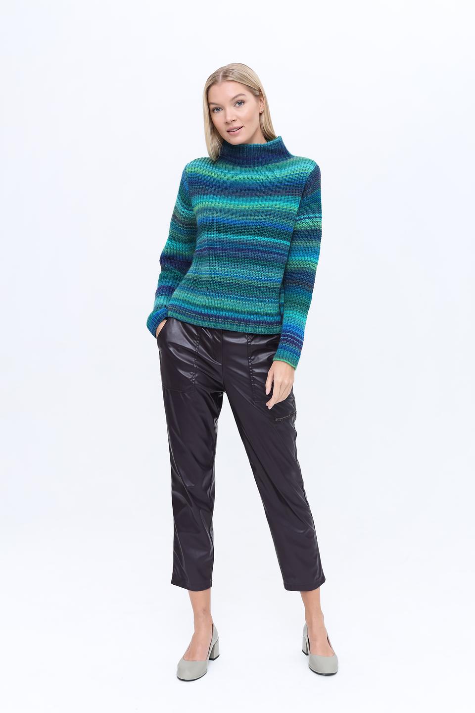 Брюки Marc Cain кожаные чёрные