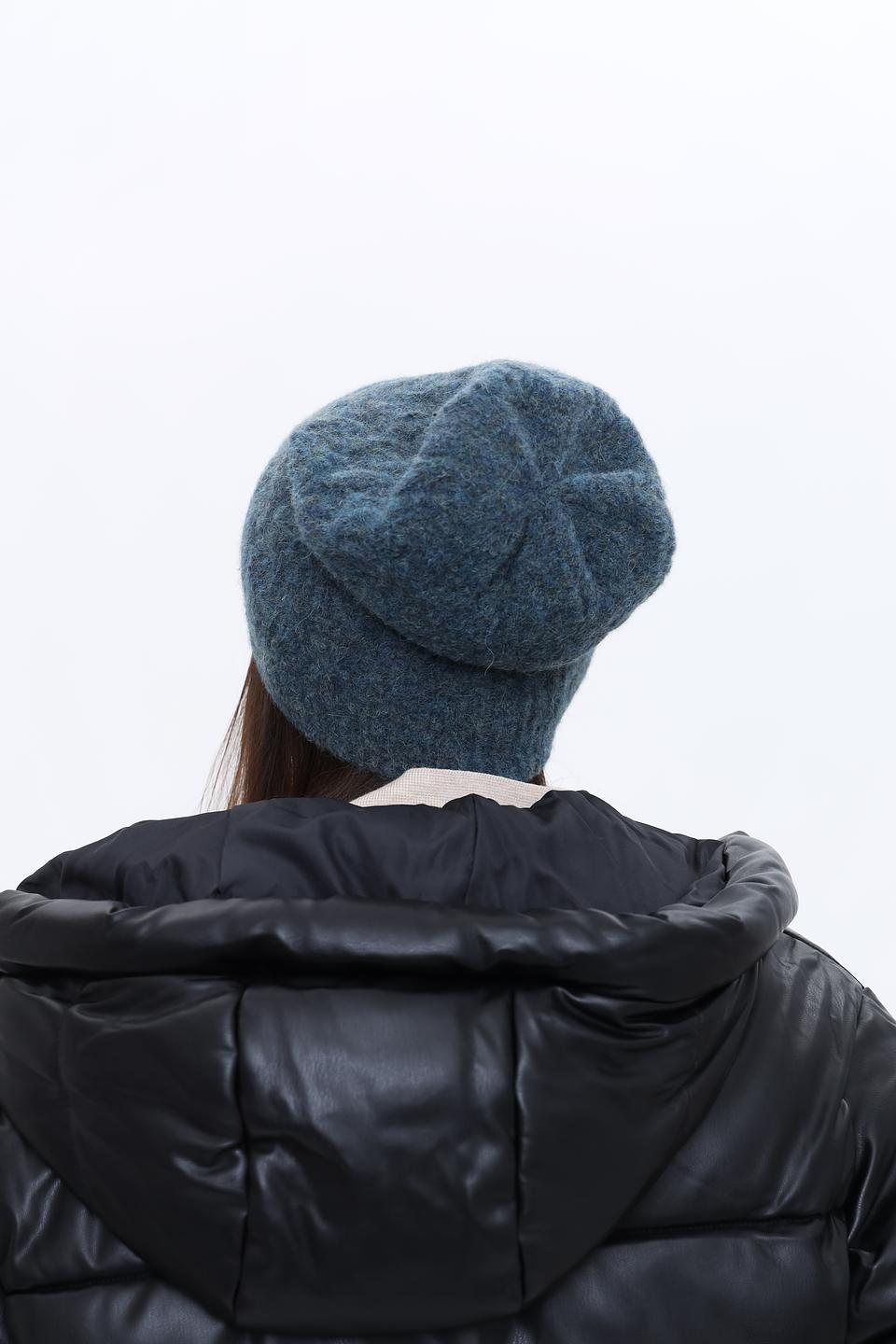 Шапка Seeberger вязаная серая