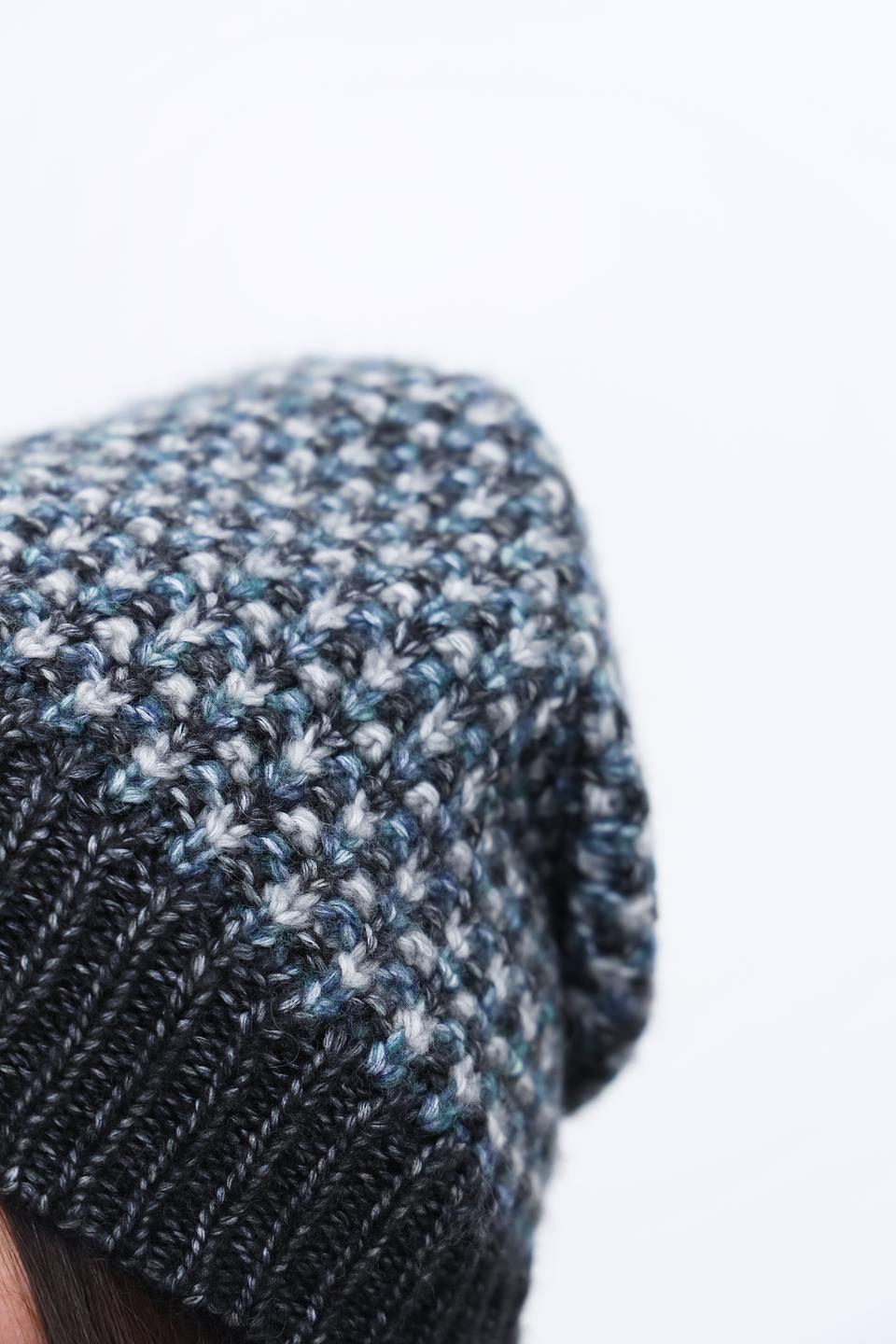 Шапка Seeberger вязаная серая