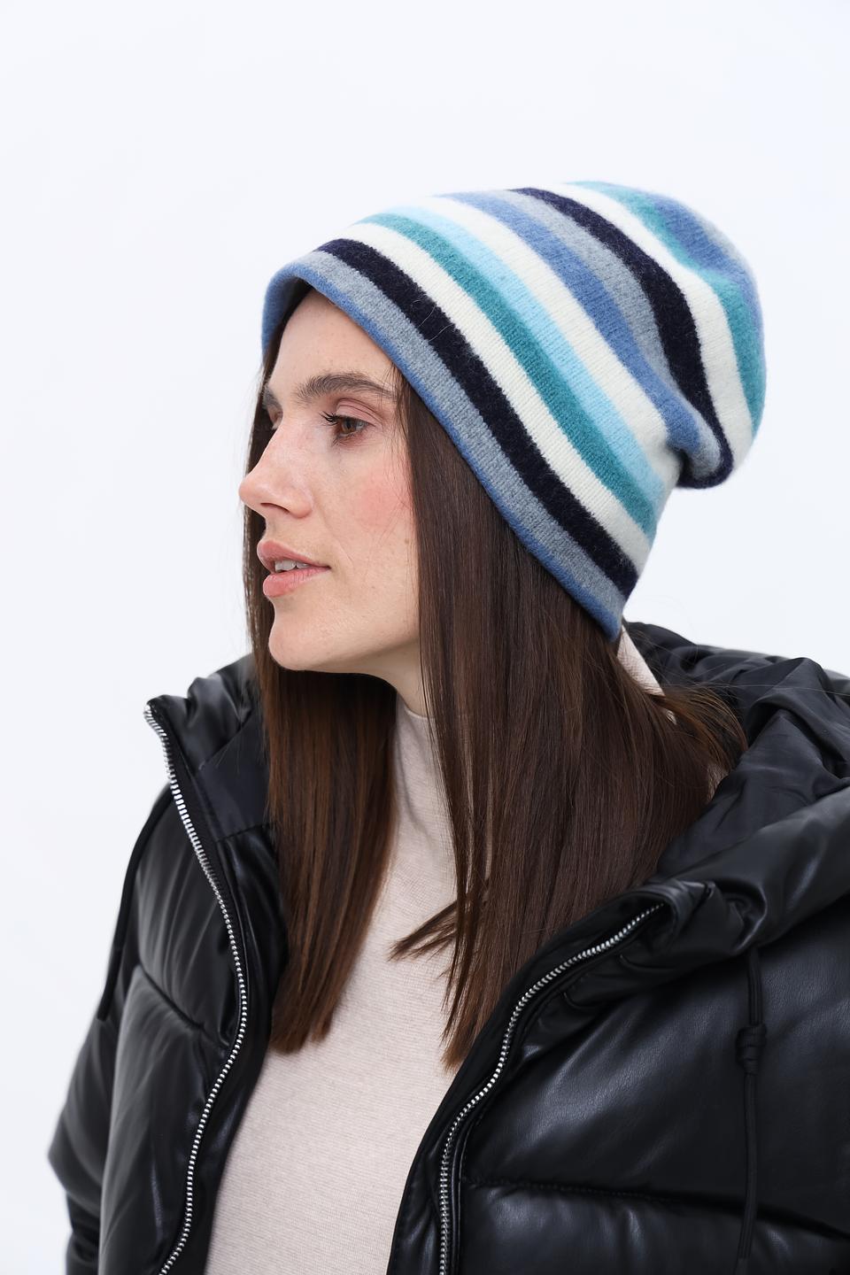 Шапка Seeberger полосатая