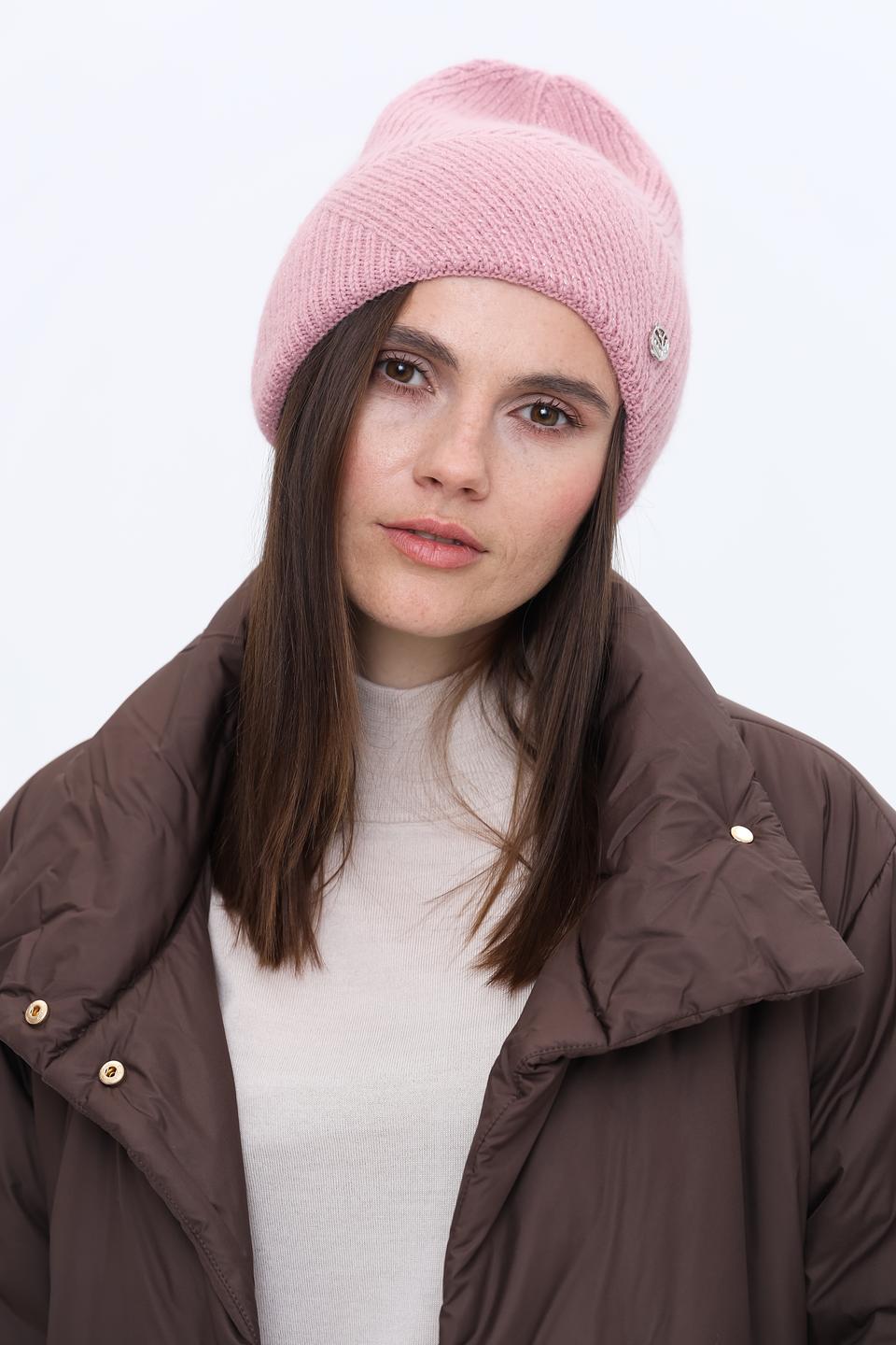 Шапка Marhatter вязаная розовая