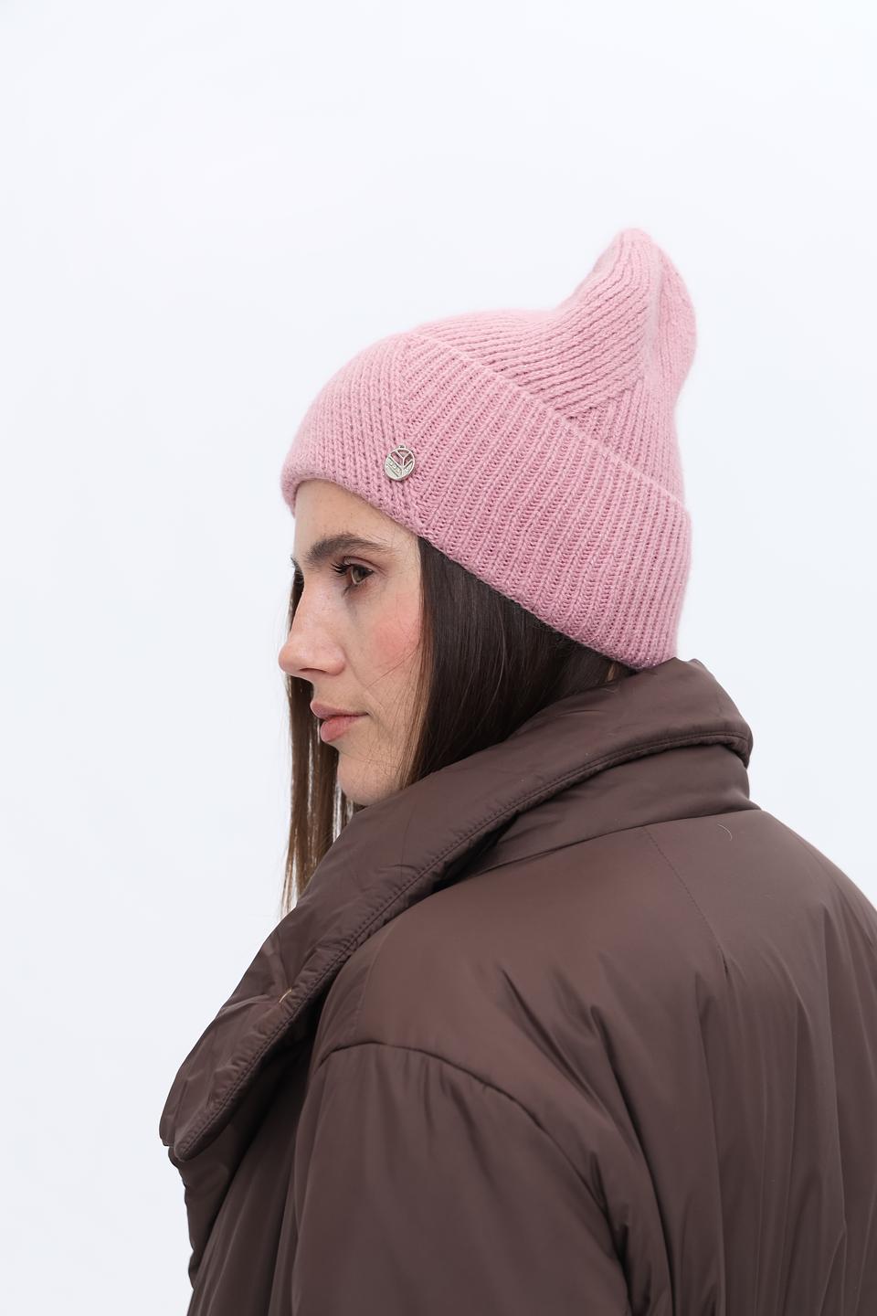 Шапка Marhatter вязаная розовая