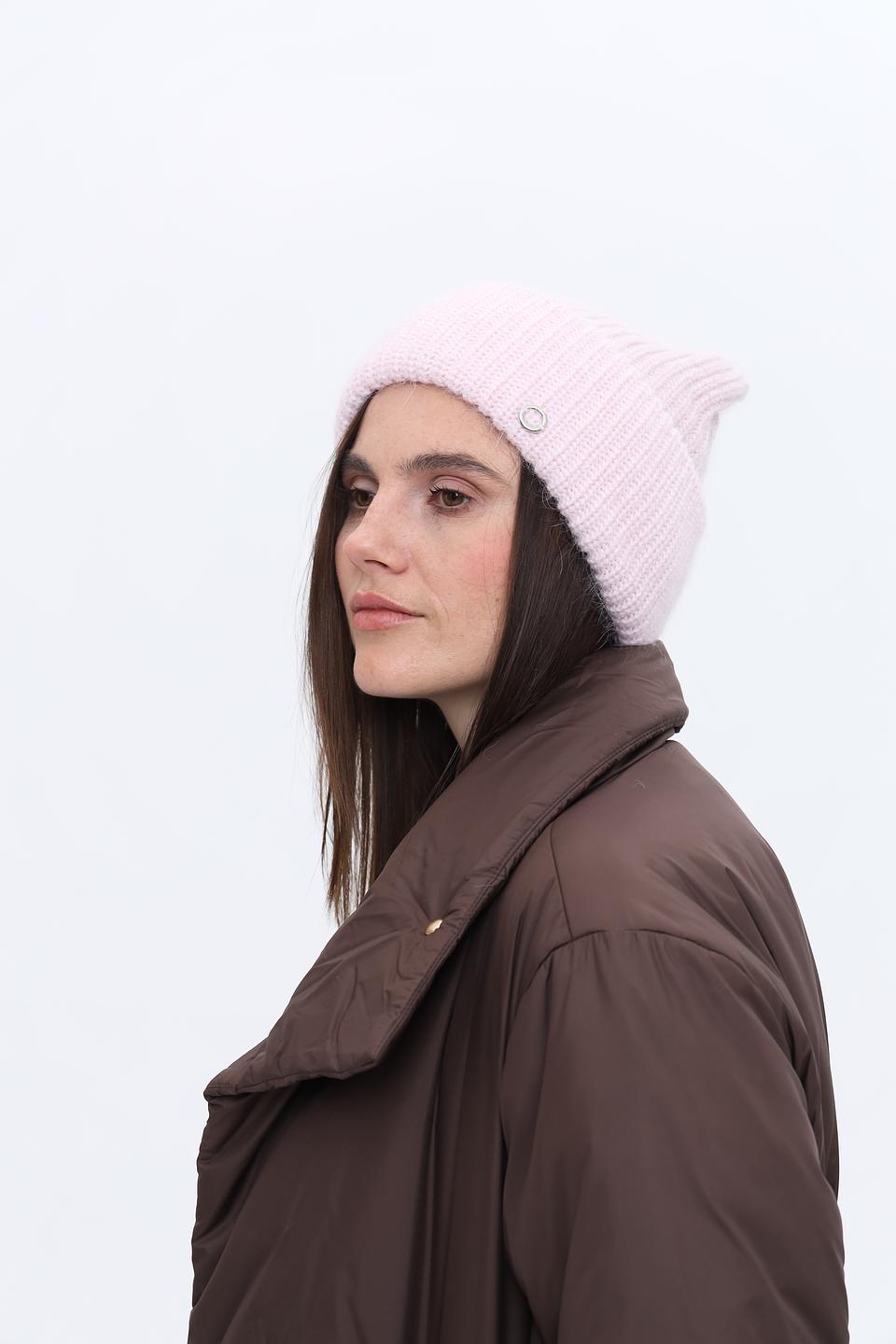 Шапка Marhatter вязаная розовая