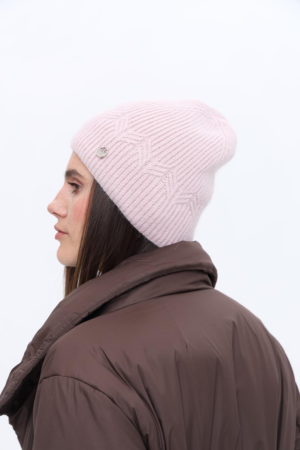 Шапка Marhatter вязаная розовая