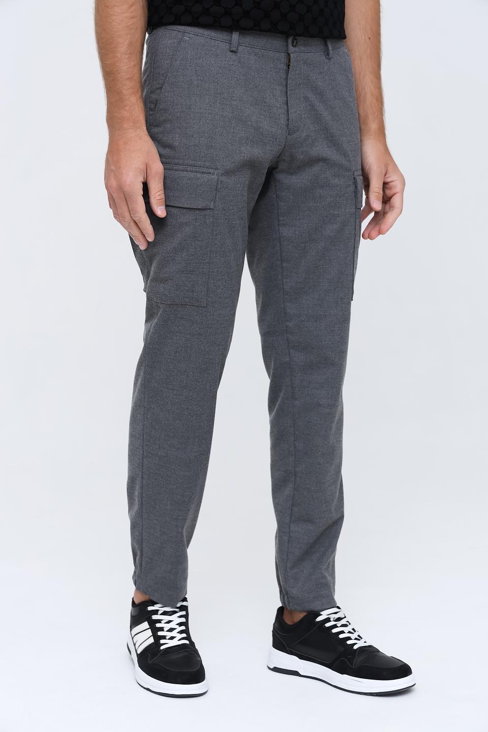 Брюки карго Bugatti серые