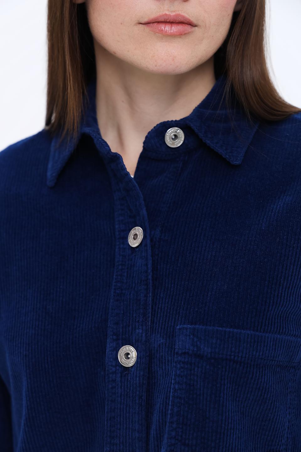 Рубашка Marc Aurel вельветовая синяя