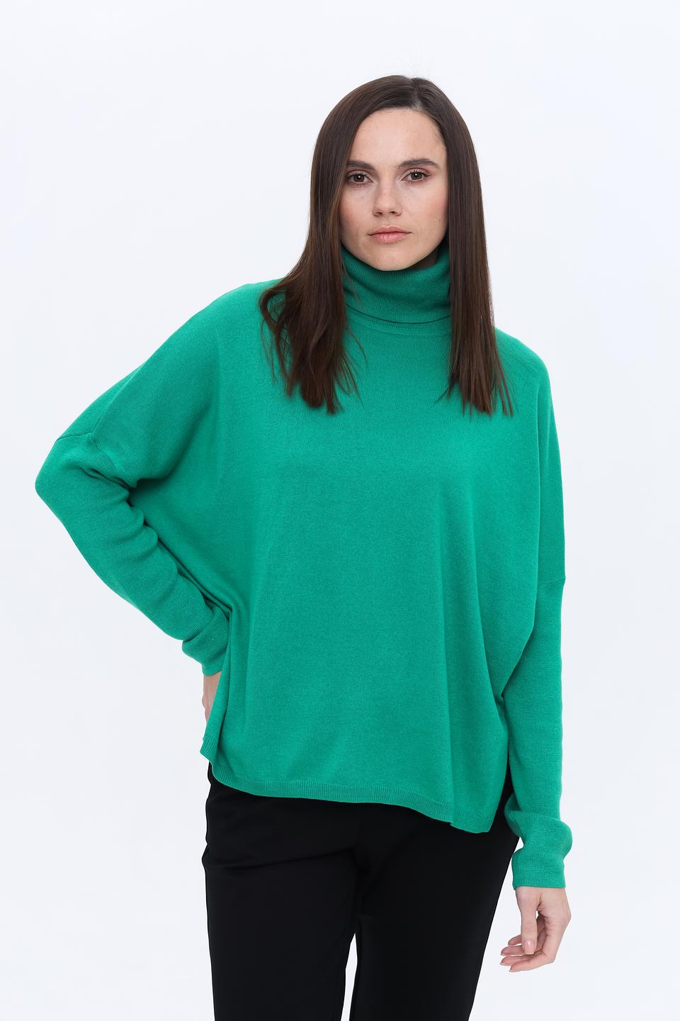 Пуловер Marc Aurel зелёный с горлом