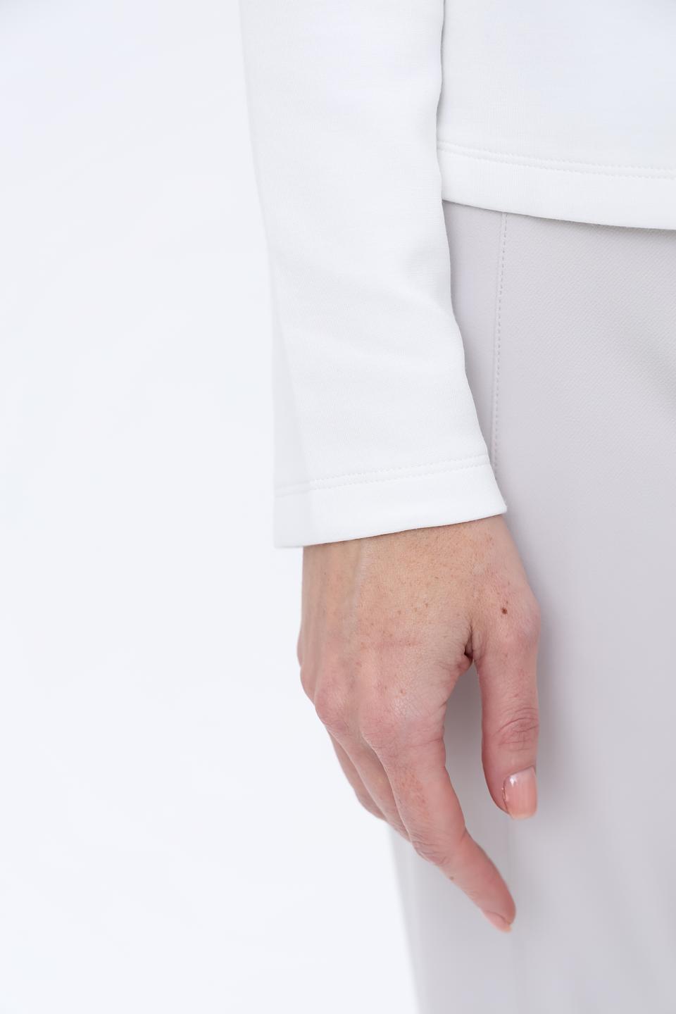 Пуловер Taifun с декоративной отделкой белый