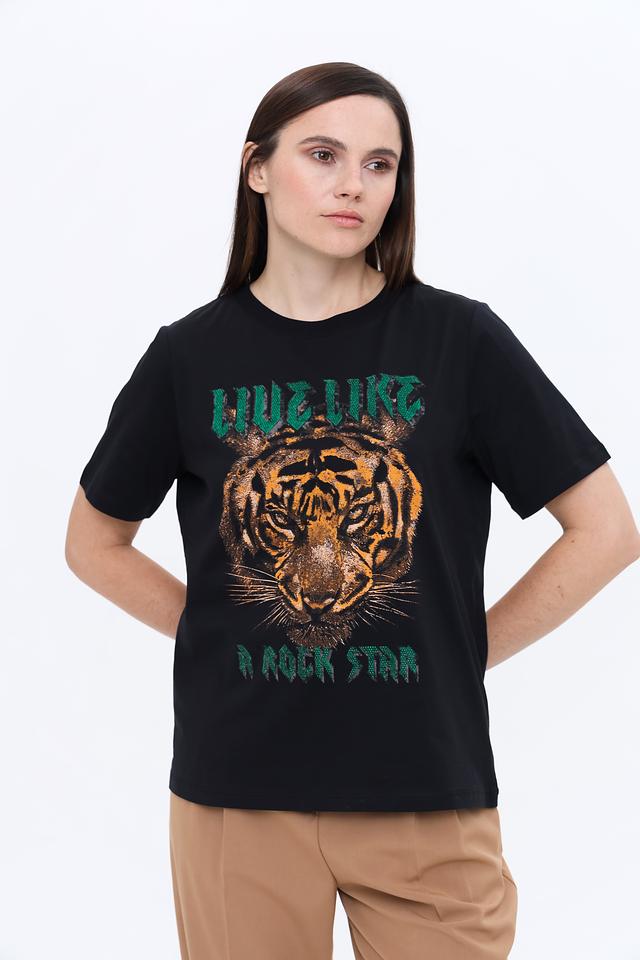 Футболка Marc Aurel с тигром чёрная