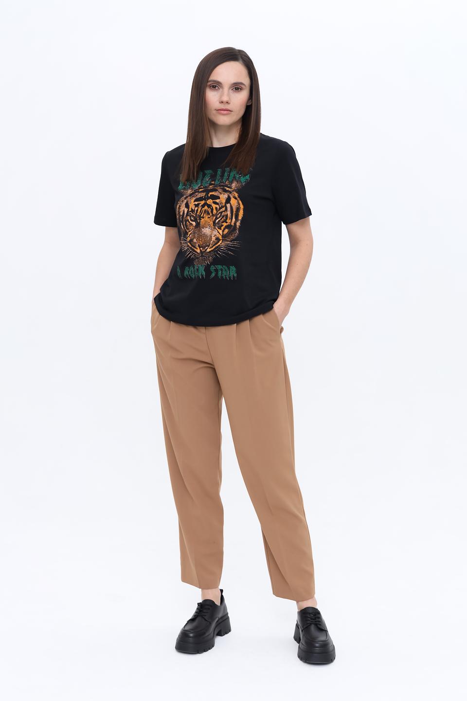 Футболка Marc Aurel с тигром чёрная