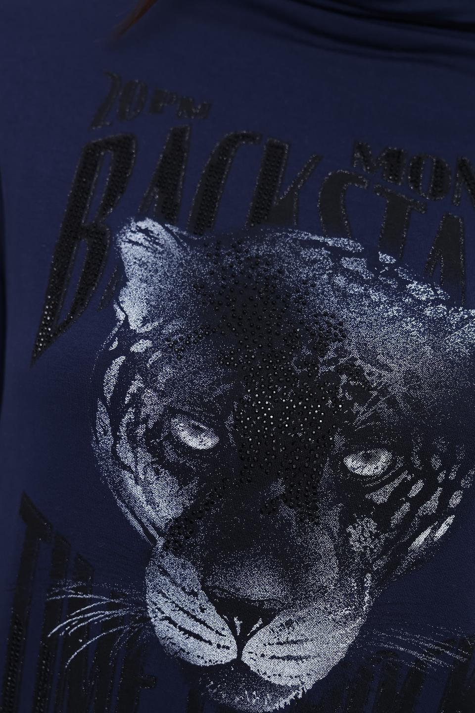 Водолазка Monari с принтом пантера