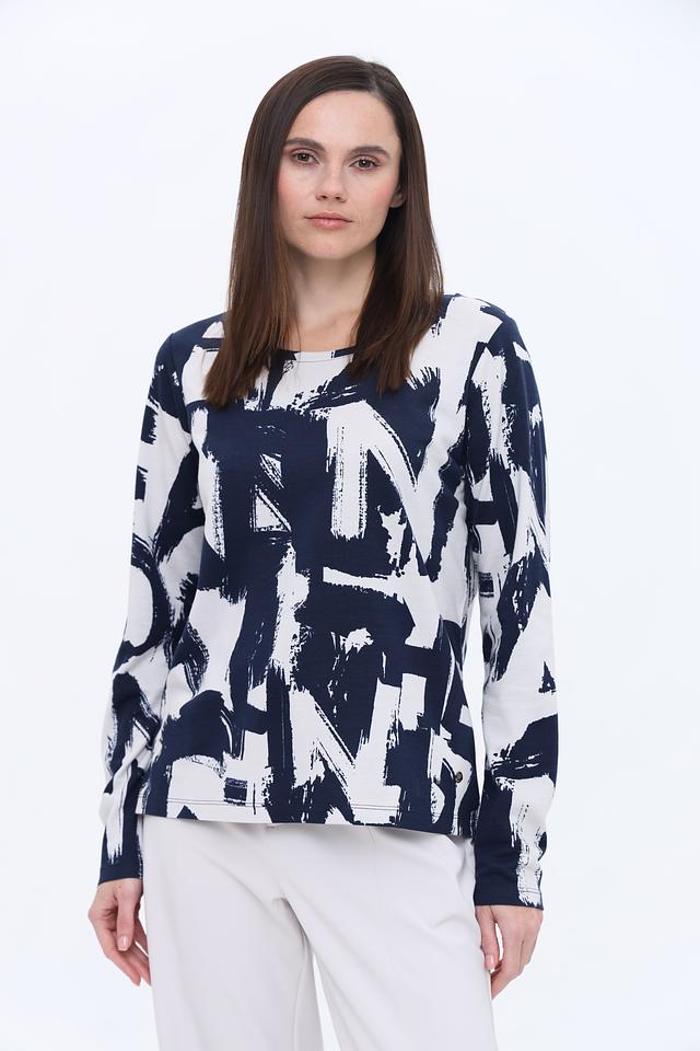 Лонгслив Monari с абстрактным принтом