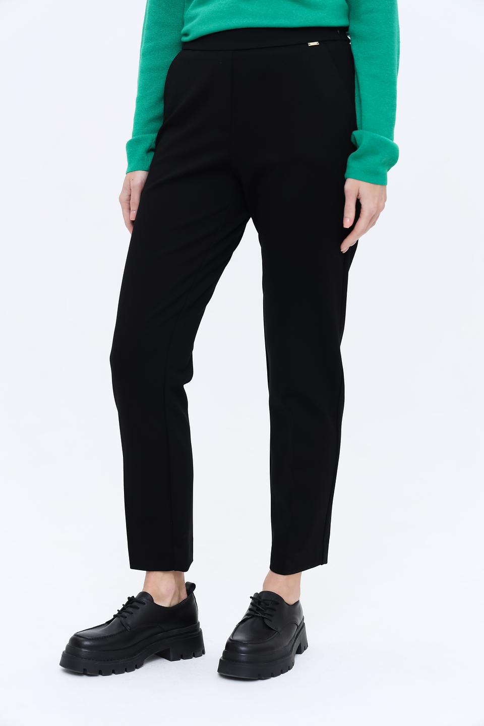 Брюки Kaos женские черные прямые