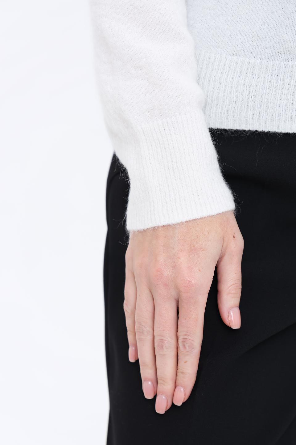 Джемпер Icona с кристаллами белый