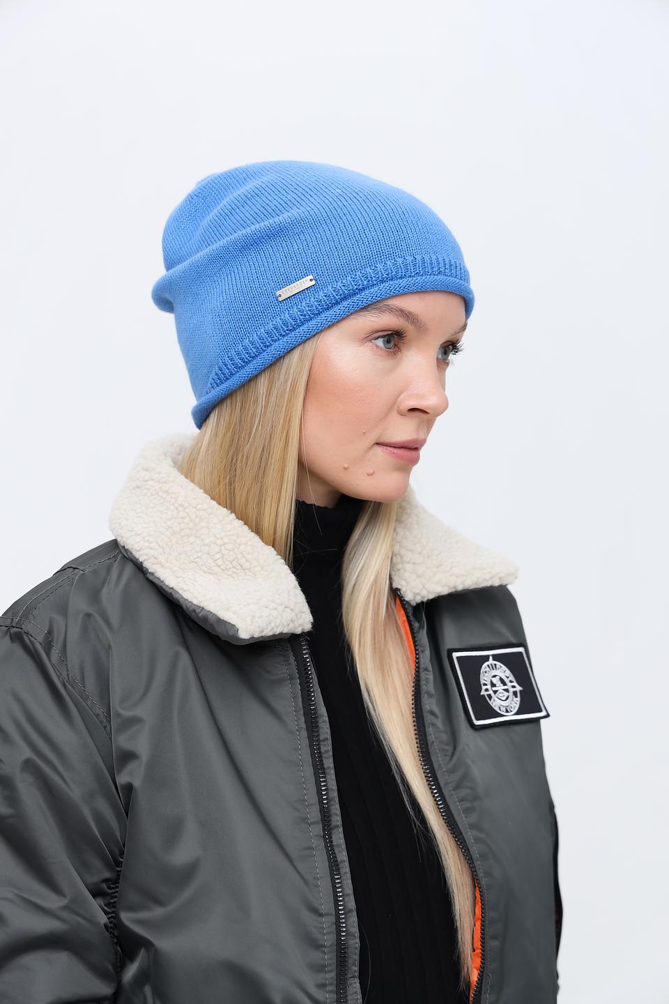 Шапка Seeberger голубая