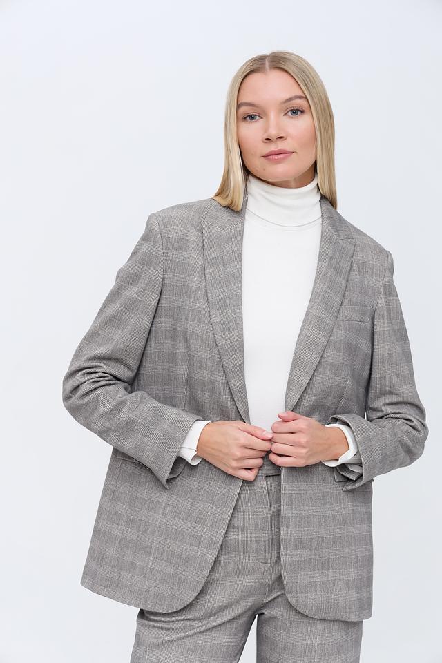 Жакет Circolo 1901 в клетку серый