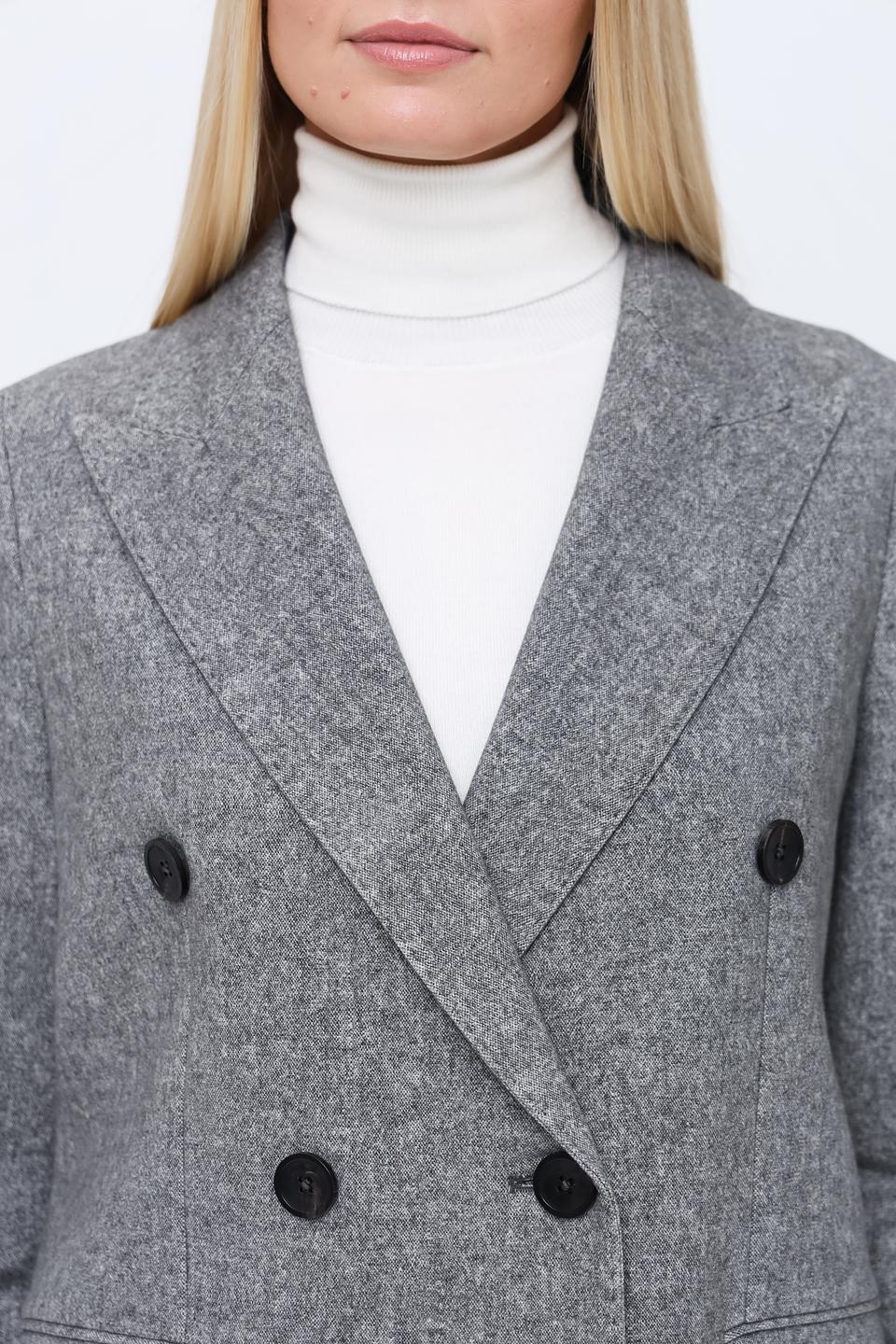 Пальто Circolo 1901 в клетку серое