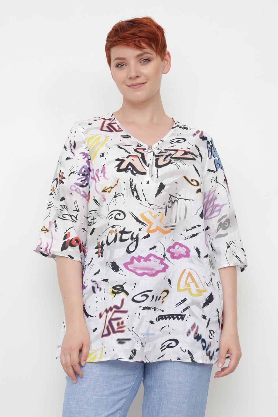 Блуза Doris Streich с принтом