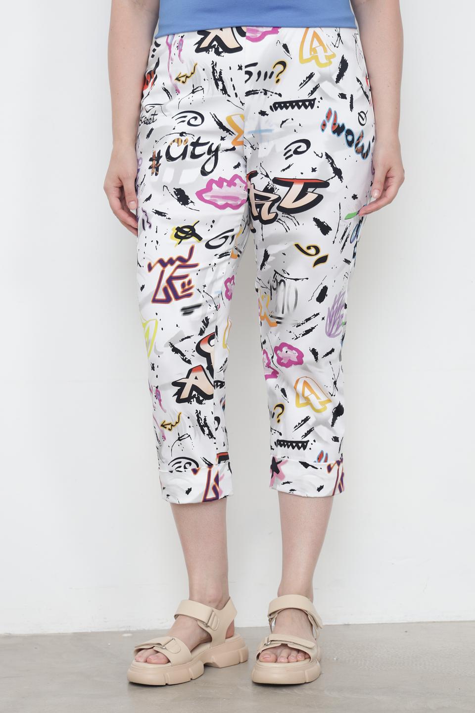 Брюки кюлоты Doris Streich с принтом