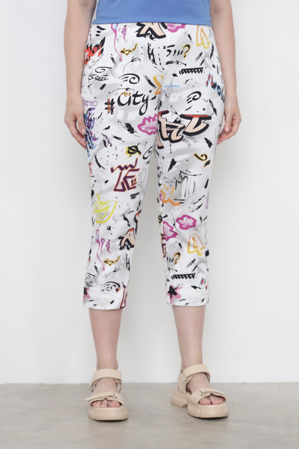 Брюки кюлоты Doris Streich с принтом