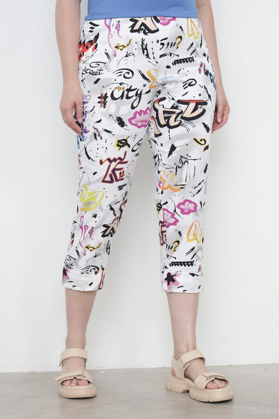 Брюки кюлоты Doris Streich с принтом
