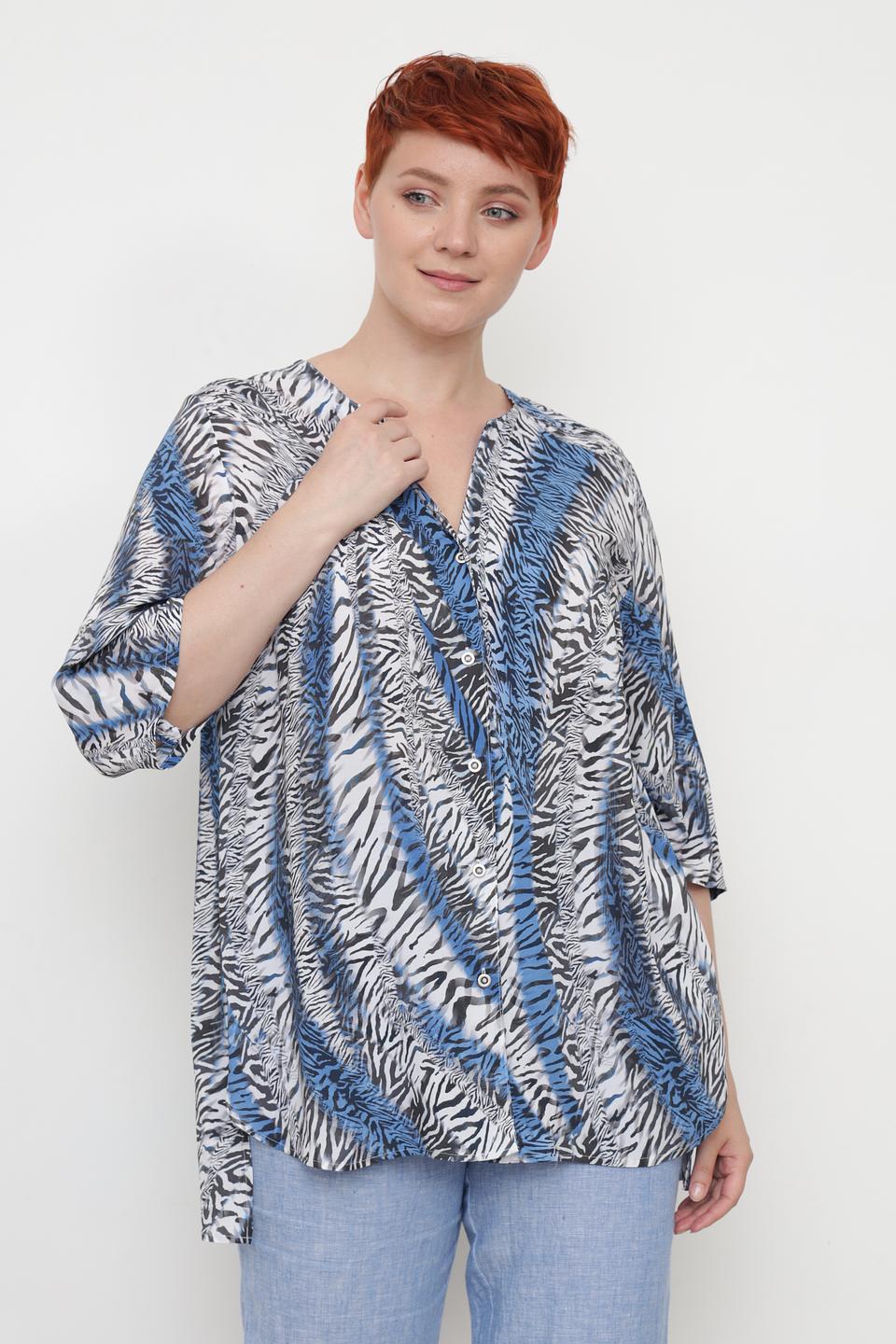 Блуза Doris Streich с принтом зебра