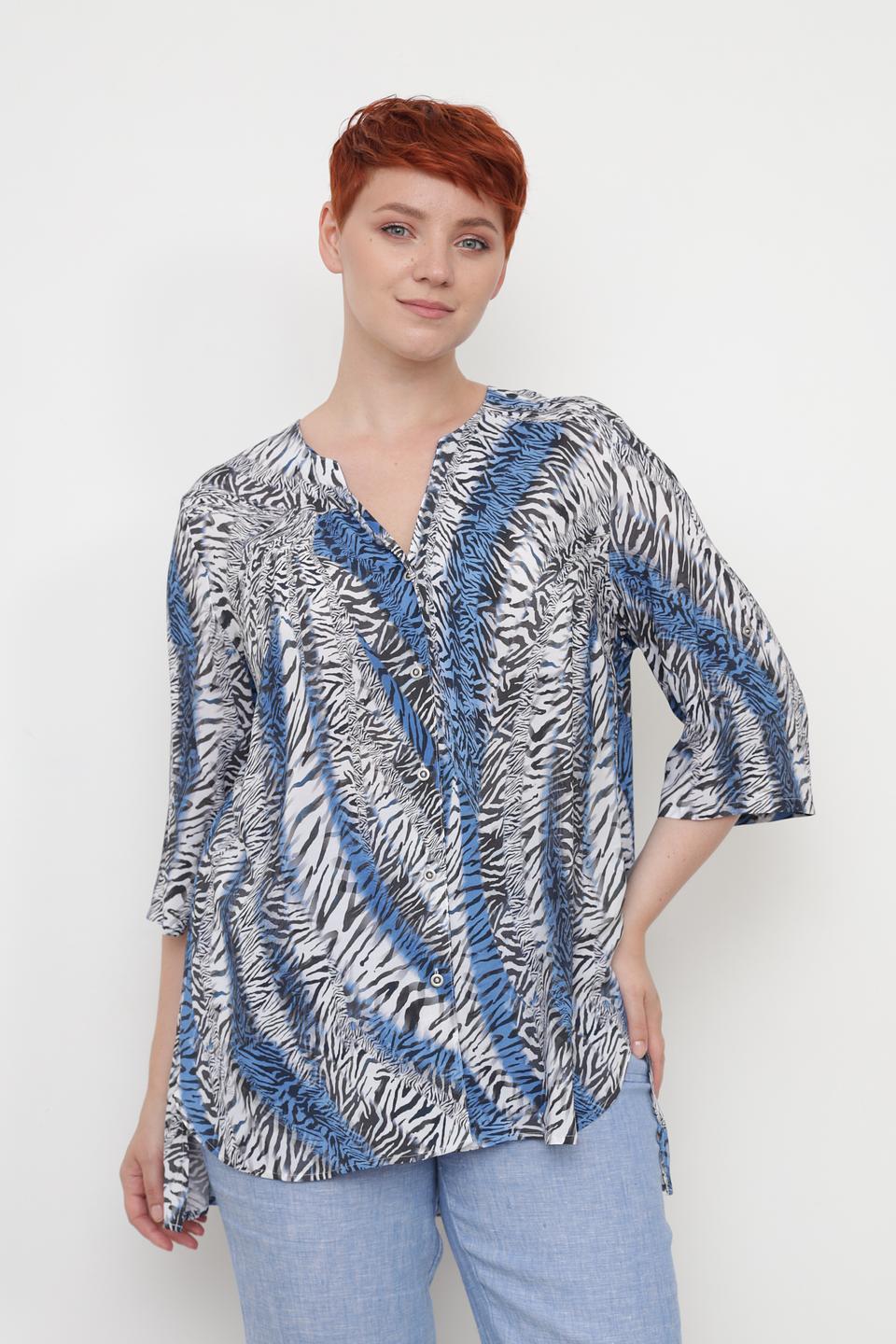 Блуза Doris Streich с принтом зебра