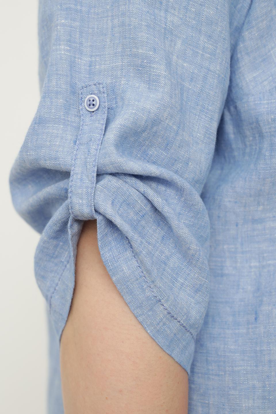 Блуза Doris Streich льняная голубая